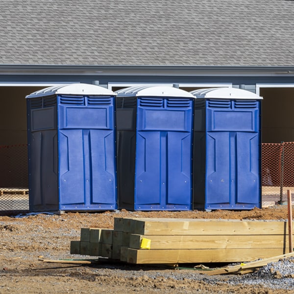 how often are the porta potties cleaned and serviced during a rental period in Spring Brook Wisconsin